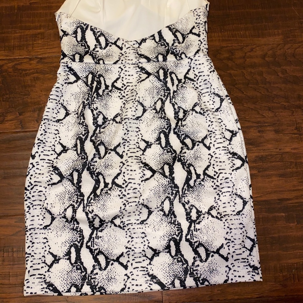 Snake Print Mini Dress